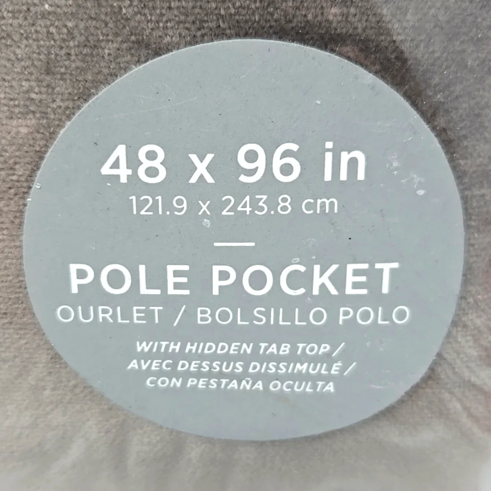 West Elm Cotton Velvet Curtain Blackout Brand New